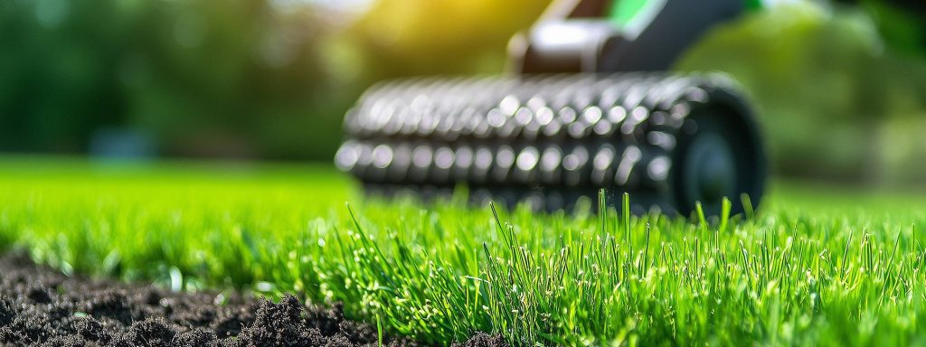 professional lawn aeration and overseeding