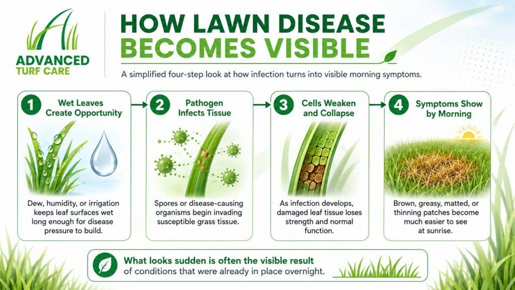 Disease visible
